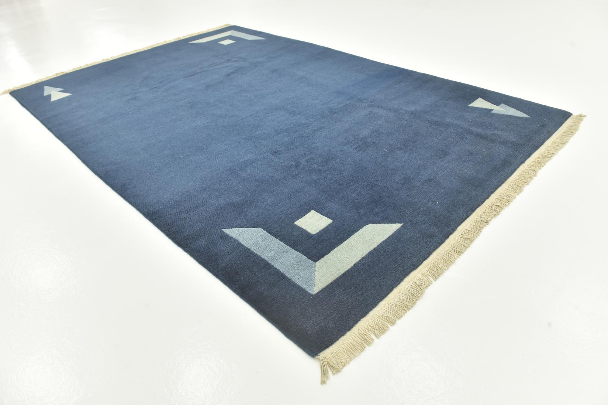 6' 7 x 10' Hand Knotted Nepal Wool Rug