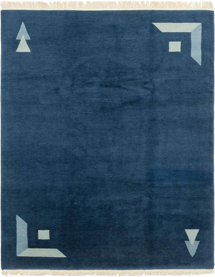 Detail image of 6' 7 x 10' Hand Knotted Nepal Wool Rug