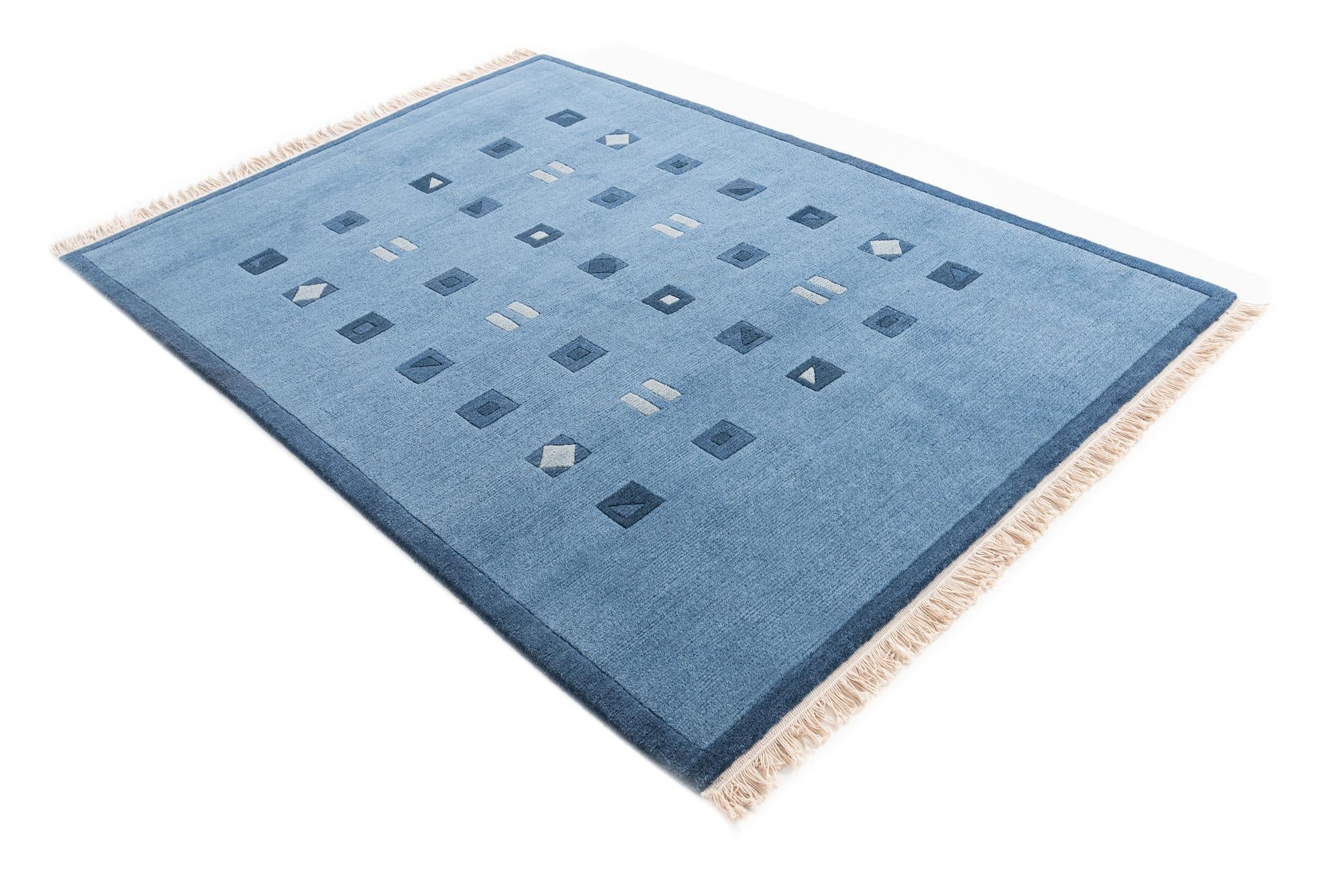 4' 8 x 6' 6 Hand Knotted Nepal Wool Rug
