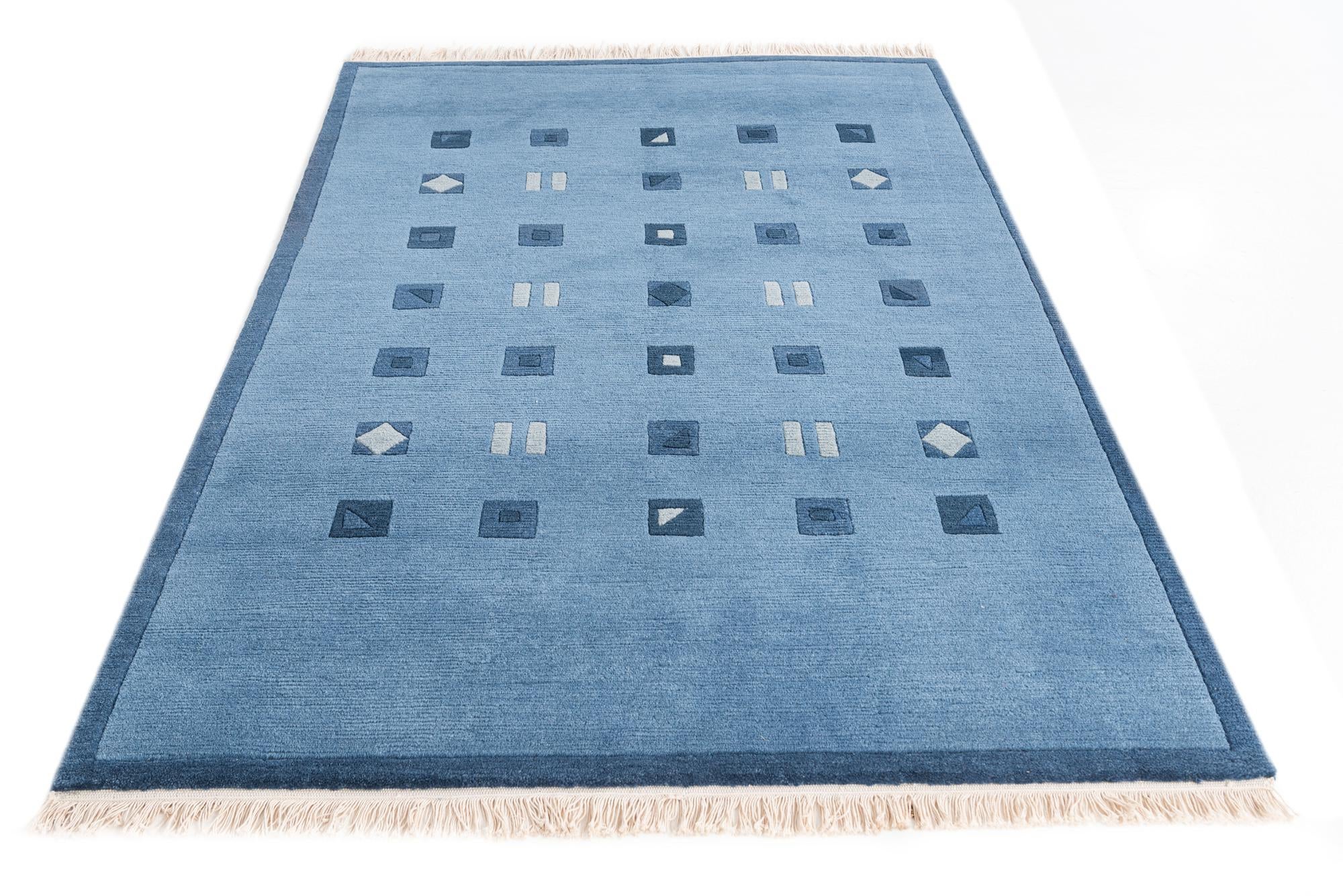 4' 8 x 6' 6 Hand Knotted Nepal Wool Rug