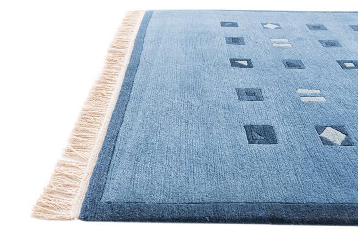 Detail image of 4' 8 x 6' 6 Hand Knotted Nepal Wool Rug