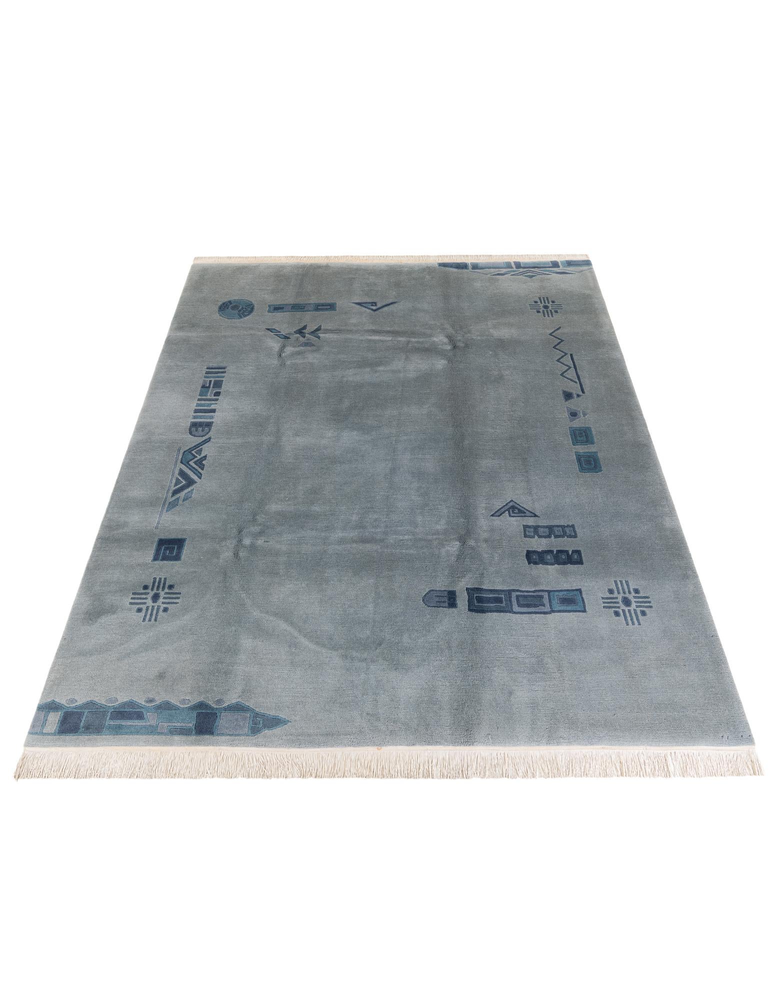 7' 7 x 8' 11 Hand Knotted Nepal Wool Rug