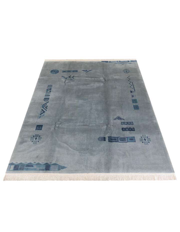 7' 7 x 8' 11 Hand Knotted Nepal Wool Rug