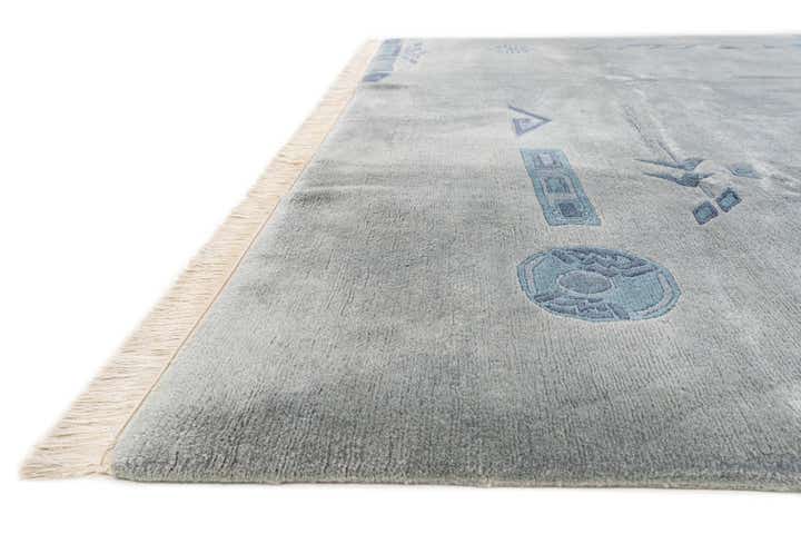 7' 7 x 8' 11 Hand Knotted Nepal Wool Rug