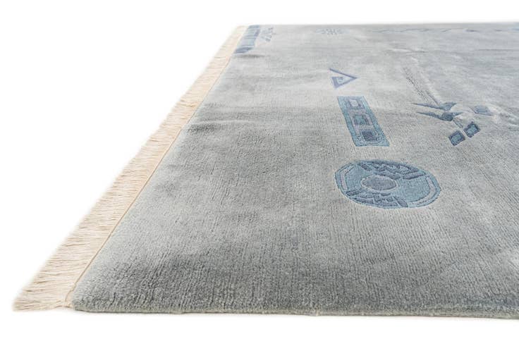 Detail image of 7' 7 x 8' 11 Hand Knotted Nepal Wool Rug