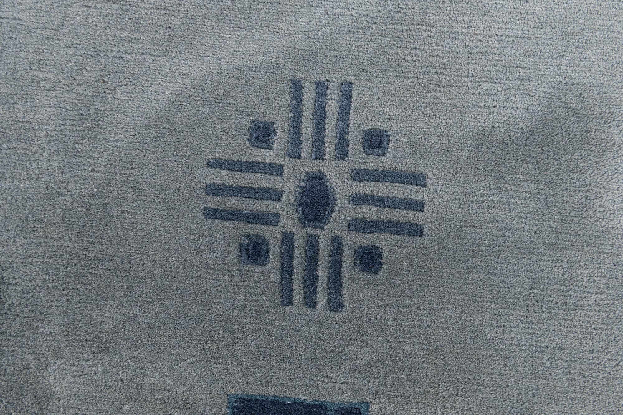 7' 7 x 8' 11 Hand Knotted Nepal Wool Rug