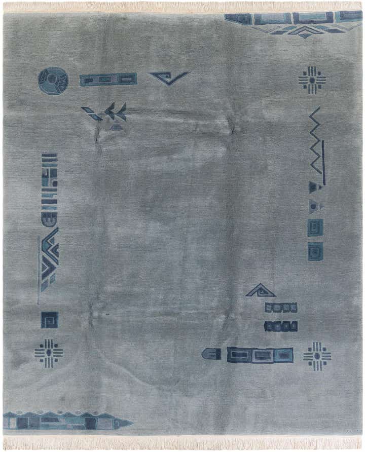 7' 7 x 8' 11 Hand Knotted Nepal Wool Rug