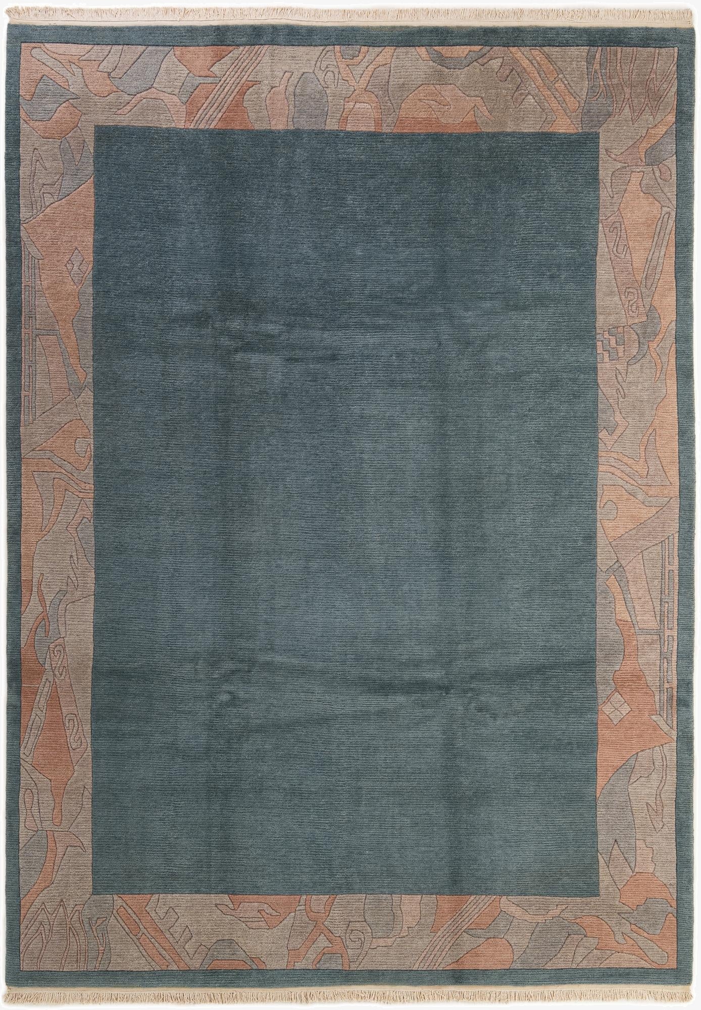 8' 1 x 11' 5  Hand Knotted Nepal Wool Rug