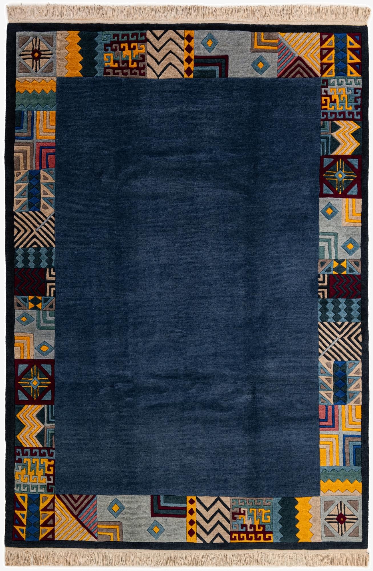 6' 6 x 9' 6  Hand Knotted Nepal Wool Rug