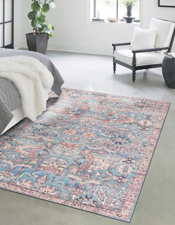 5' 3 x 8' Washable Nostalgia Rug