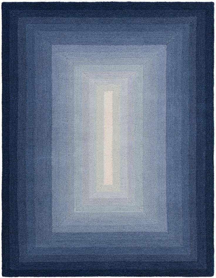 Detail image of 4' 1 x 6' 1 Ombre Wool Rug