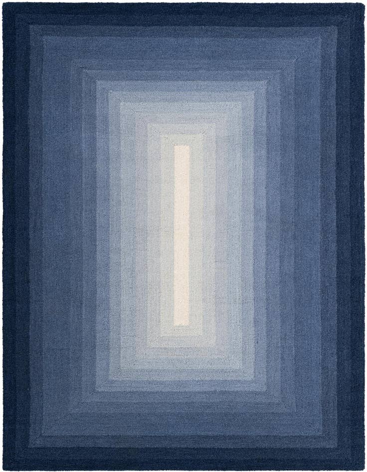 Detail image of 5' 1 x 8' Ombre Wool Rug