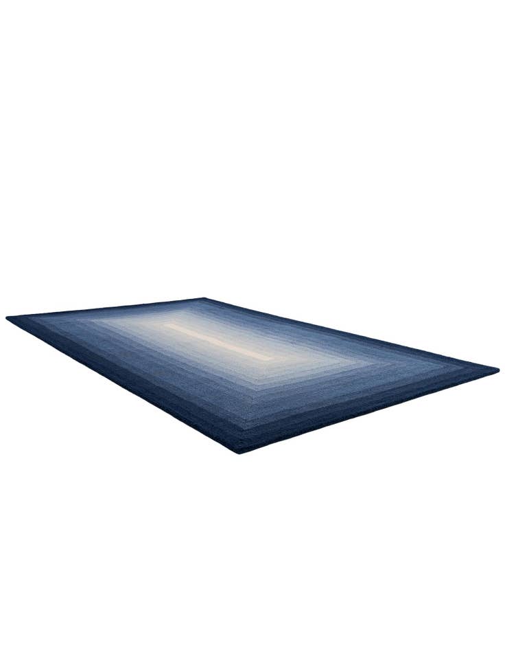 Detail image of 5' 1 x 8' Ombre Wool Rug