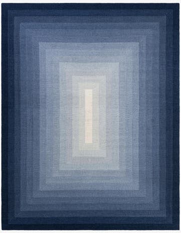 Blue Ombre Wool Rug