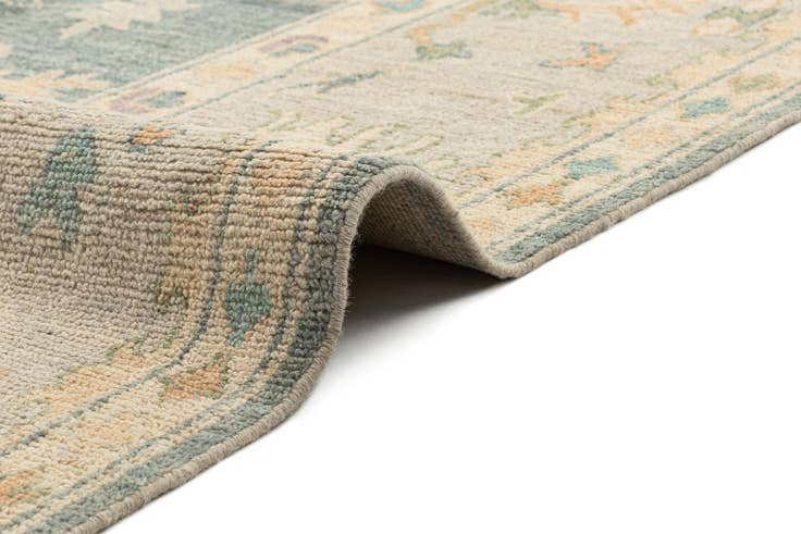 Detail image of 8' 7 x 11' 11 Hand Knotted Oushak Rug