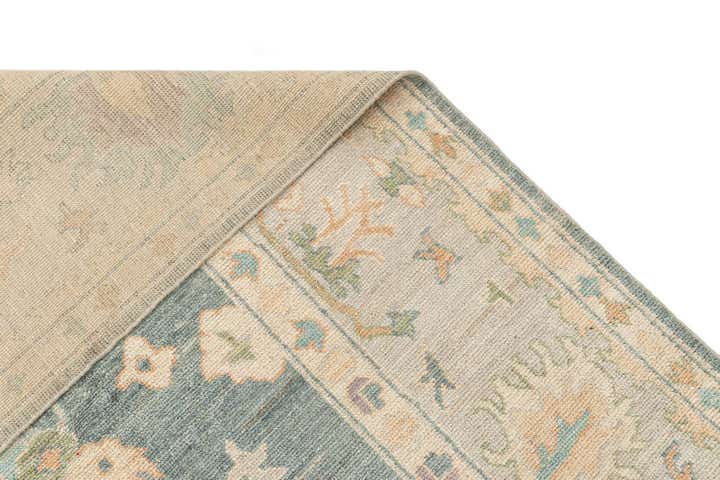 8' 7 x 11' 11 Hand Knotted Oushak Rug