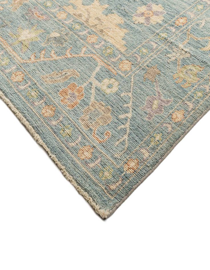 Detail image of 9' 11 x 13' 4  Hand Knotted Oushak Rug