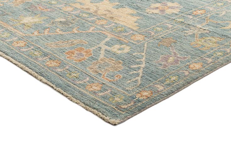 Detail image of 9' 11 x 13' 4 Hand Knotted Oushak Rug