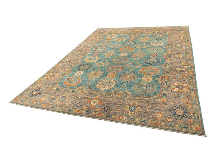 Detail image of 8' 11 x 12' 1 Hand Knotted Oushak Rug