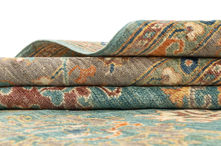 Detail image of 8' 11 x 12' 1 Hand Knotted Oushak Rug
