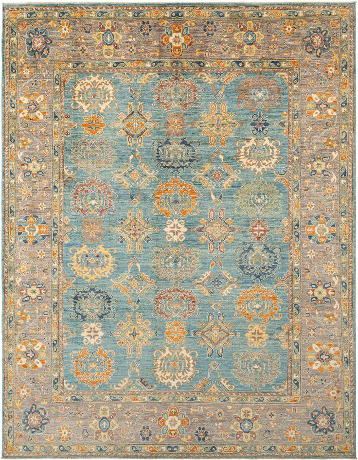Detail image of 8' 11 x 12' 1 Hand Knotted Oushak Rug