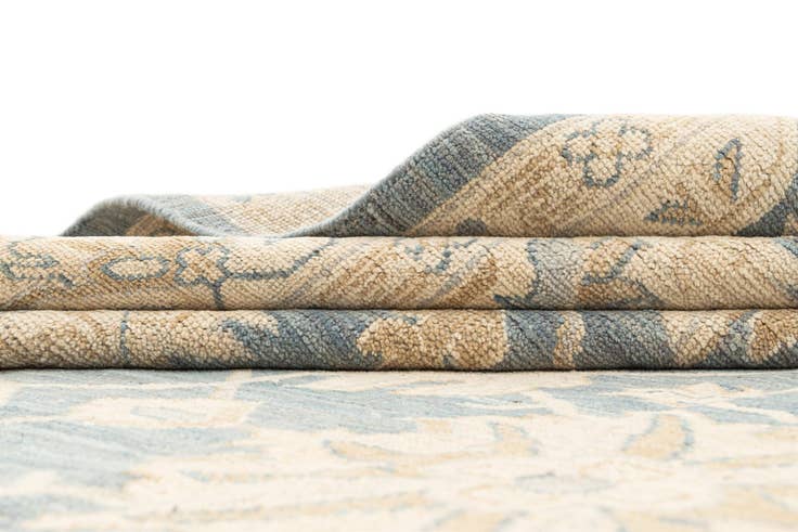 Detail image of 9' 2 x 12' 2 Hand Knotted Oushak Rug