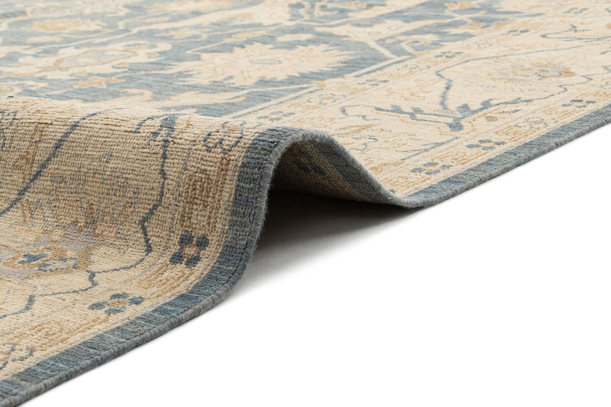 9' 2 x 12' 2 Hand Knotted Oushak Rug