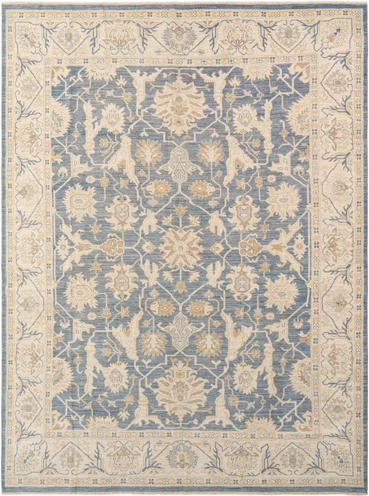 9' 2 x 12' 2 Hand Knotted Oushak Rug