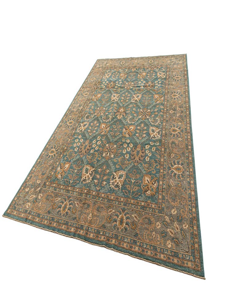Detail image of 8' 10 x 12' 4 Hand Knotted Oushak Rug