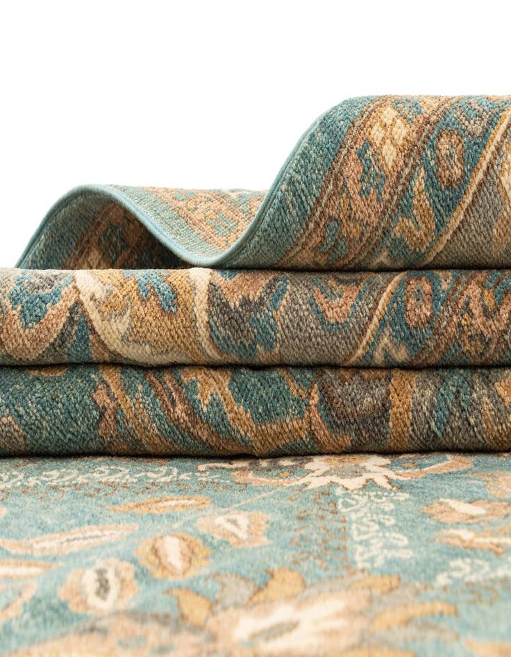 Detail image of 8' 10 x 12' 4 Hand Knotted Oushak Rug