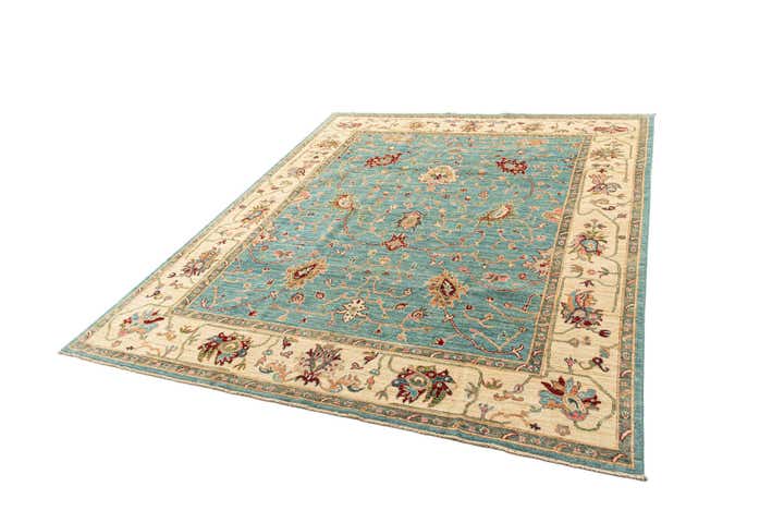 7' 10 x 9' 9 Hand Knotted Oushak Rug