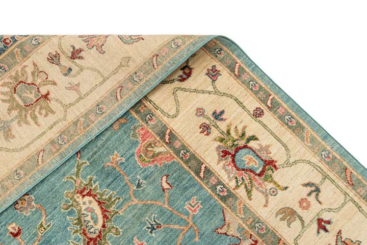 7' 10 x 9' 9 Hand Knotted Oushak Rug
