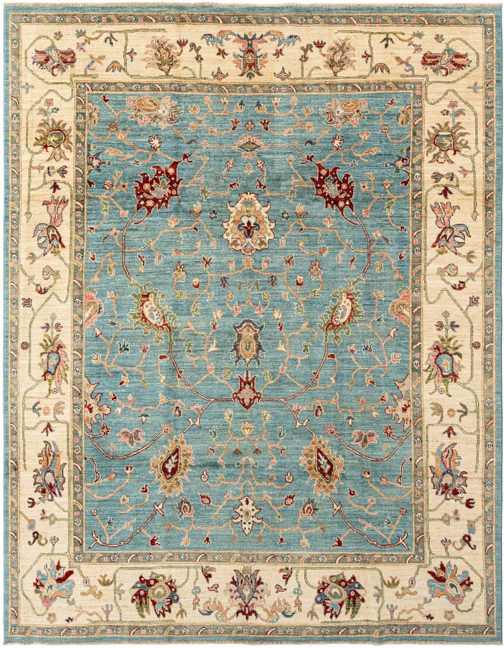 Detail image of 7' 10 x 9' 9 Hand Knotted Oushak Rug