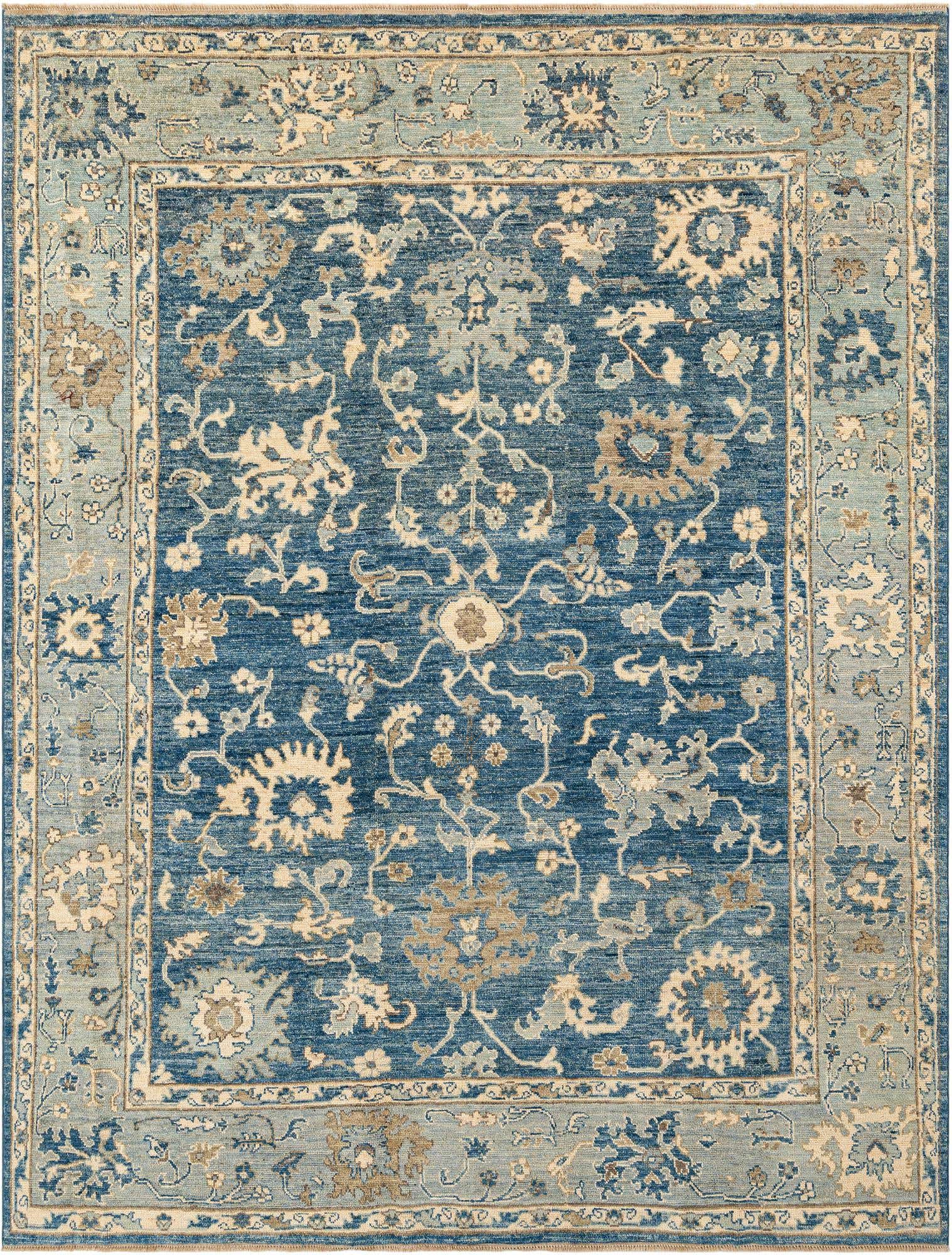 7' 9 x 10' Hand Knotted Oushak Rug