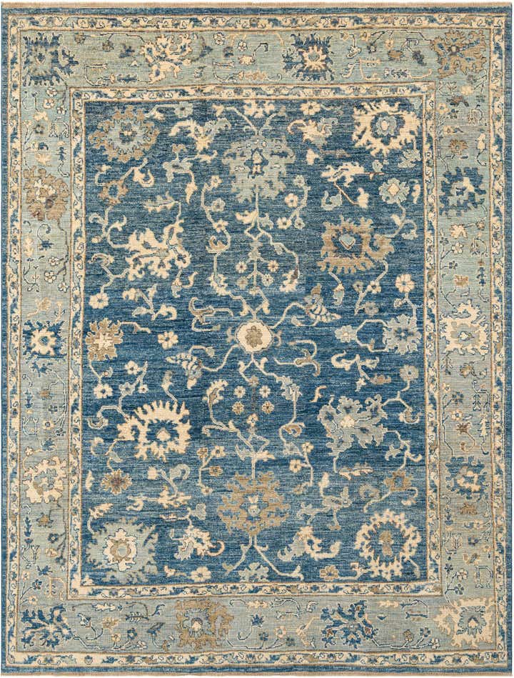 7' 9 x 10' Hand Knotted Oushak Rug