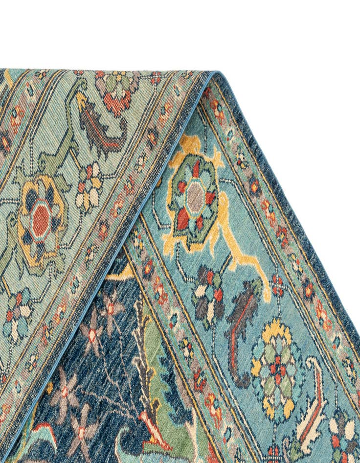 Detail image of 10' 3 x 14' 1  Hand Knotted Oushak Rug