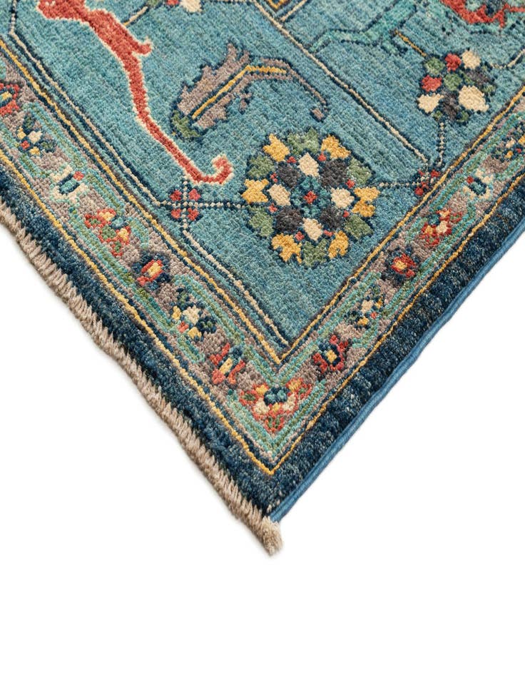 Detail image of 10' 3 x 14' 1  Hand Knotted Oushak Rug