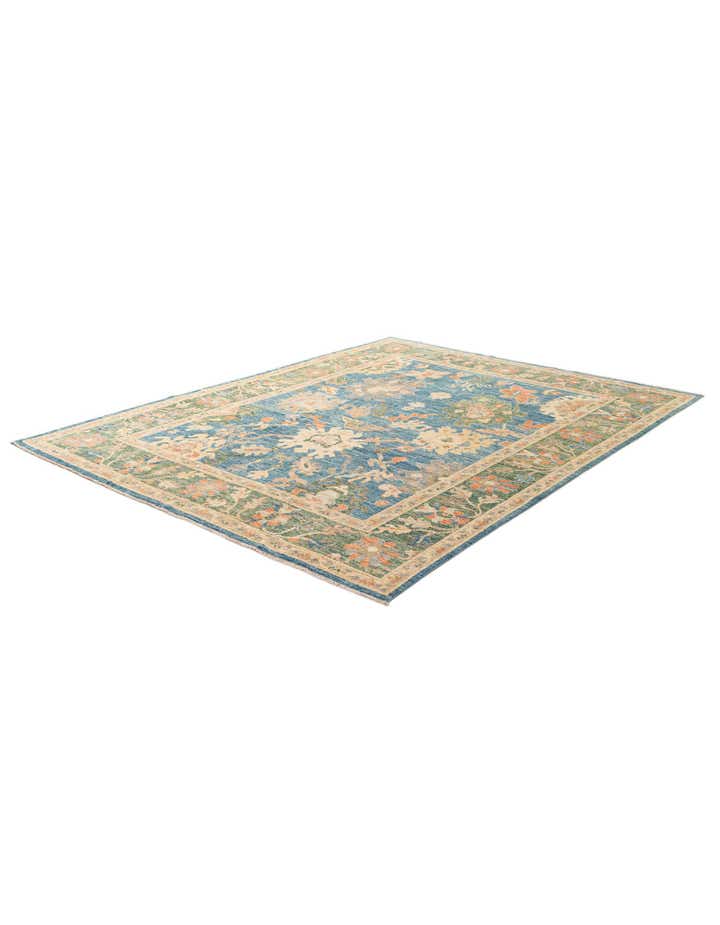 8' x 10' 2 Hand Knotted Oushak Wool Rug