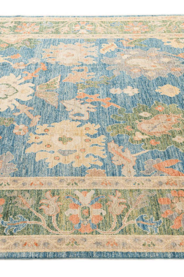 Detail image of 8' x 10' 2 Hand Knotted Oushak Wool Rug