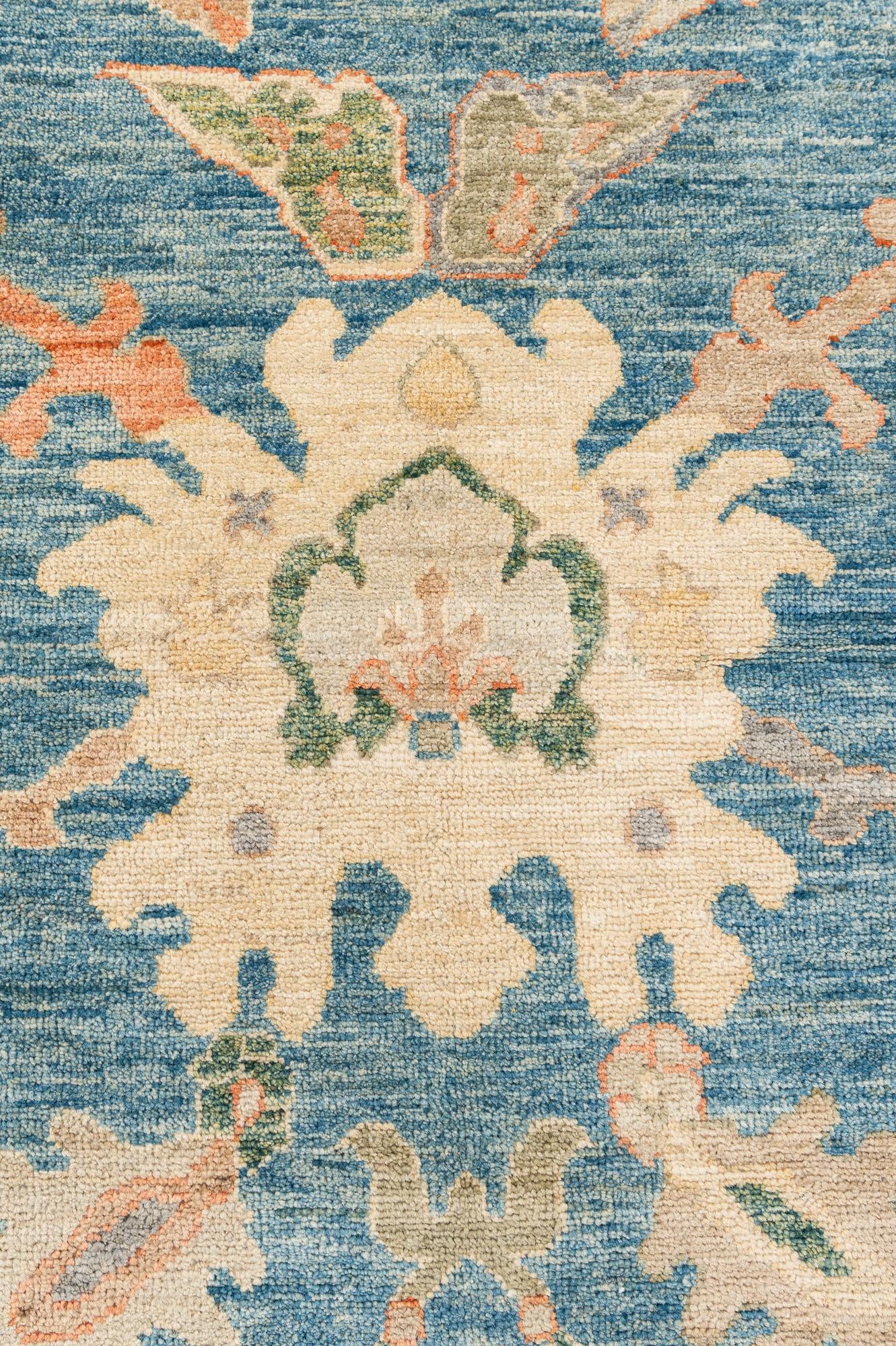 8' x 10' 2 Hand Knotted Oushak Wool Rug