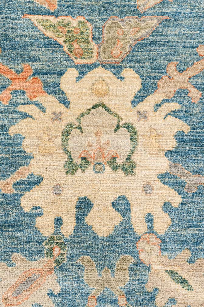8' x 10' 2 Hand Knotted Oushak Wool Rug