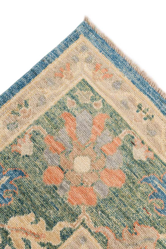 8' x 10' 2 Hand Knotted Oushak Wool Rug