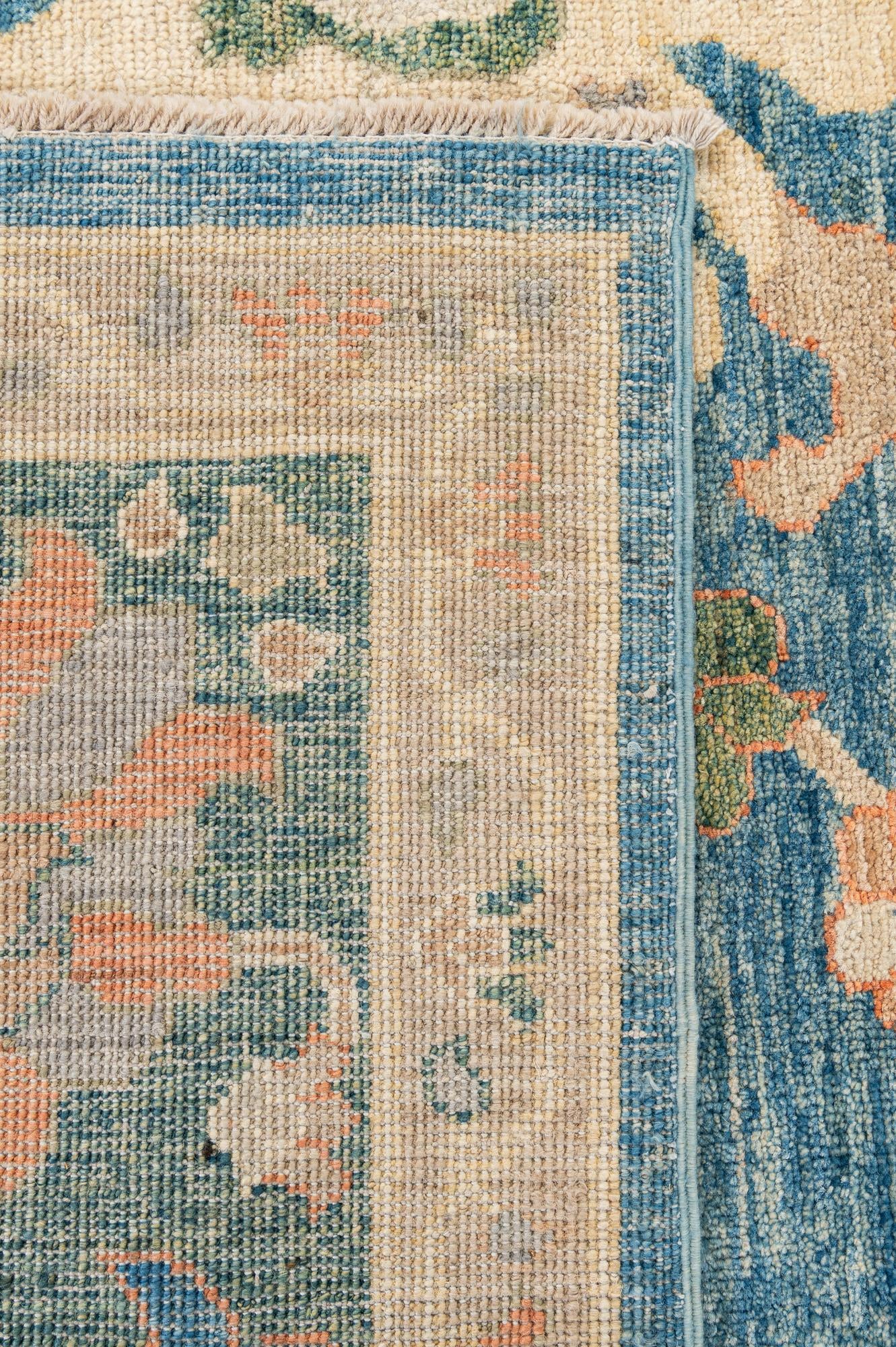 8' x 10' 2 Hand Knotted Oushak Wool Rug
