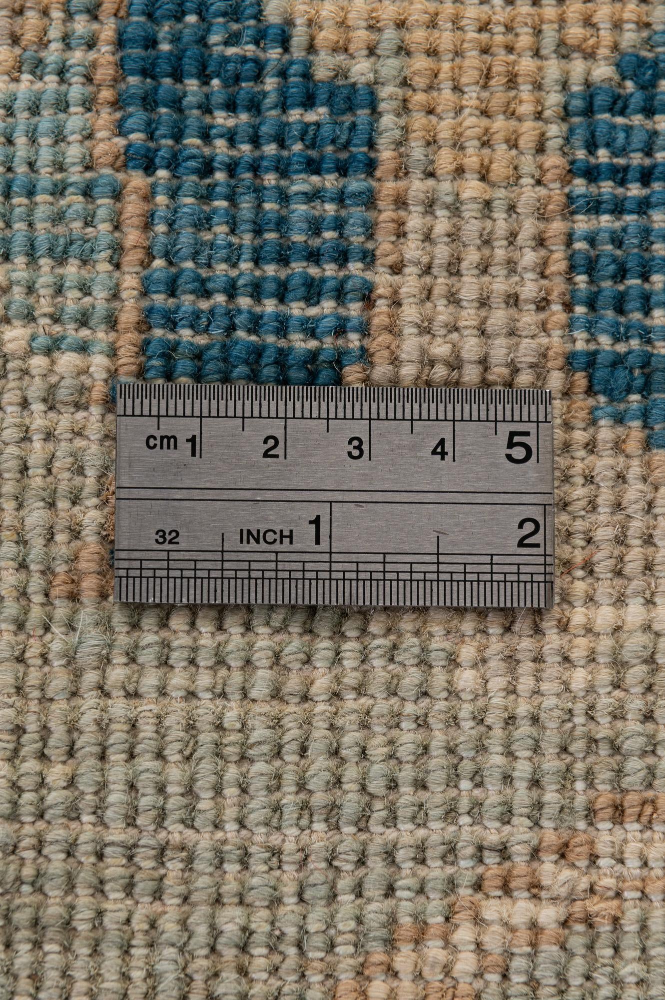 8' 1 x 9' 9 Hand Knotted Oushak Wool Rug