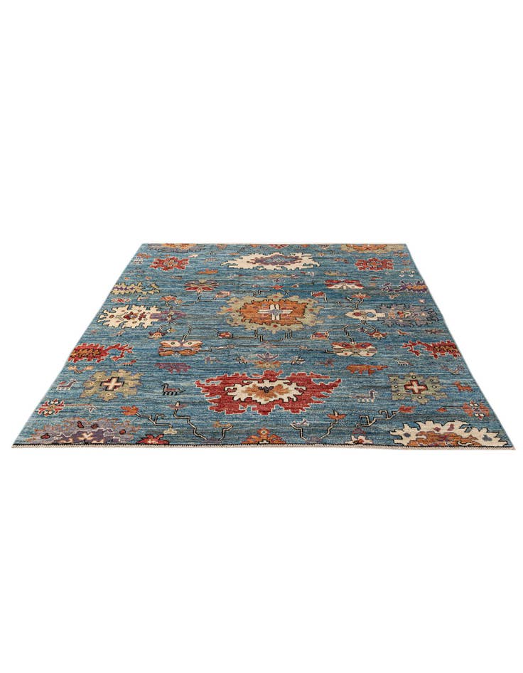 Detail image of 8' 3 x 10' 1 Hand Knotted Oushak Wool Rug