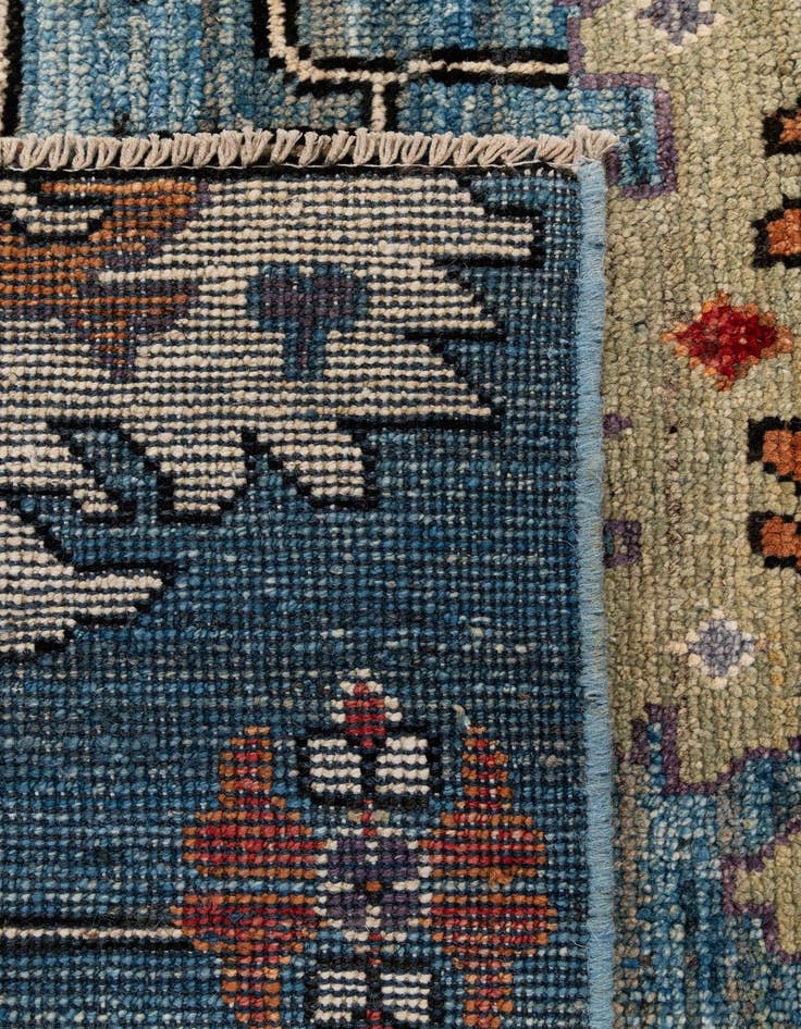 Detail image of 8' 3 x 10' 1  Hand Knotted Oushak Wool Rug