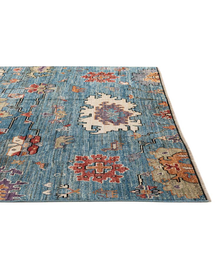 Detail image of 8' 3 x 10' 1  Hand Knotted Oushak Wool Rug