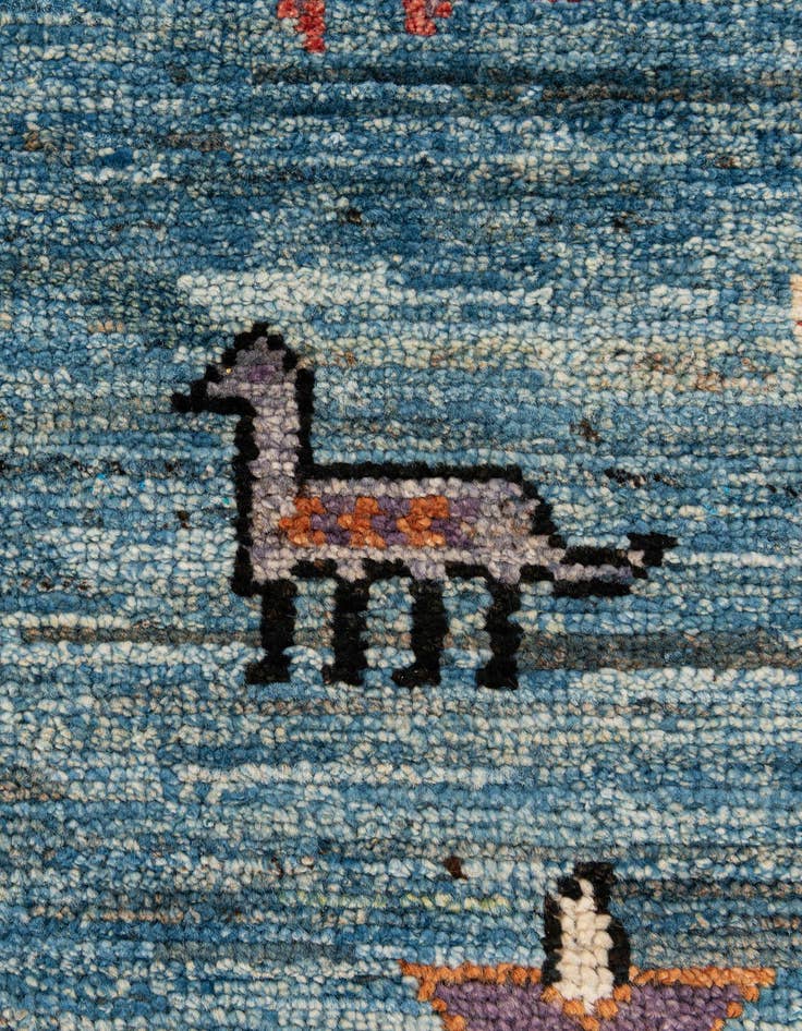 Detail image of 8' 3 x 10' 1  Hand Knotted Oushak Wool Rug