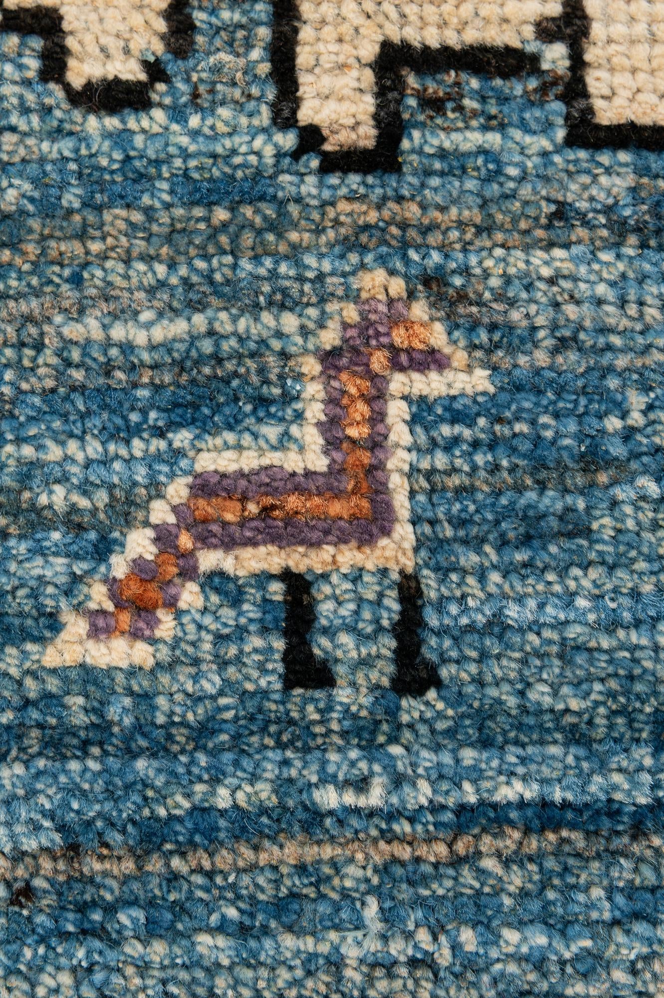 8' 3 x 10' 1 Hand Knotted Oushak Wool Rug