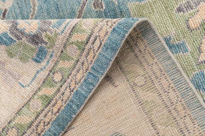 9' 4 x 11' 9 Hand Knotted Oushak Wool Rug